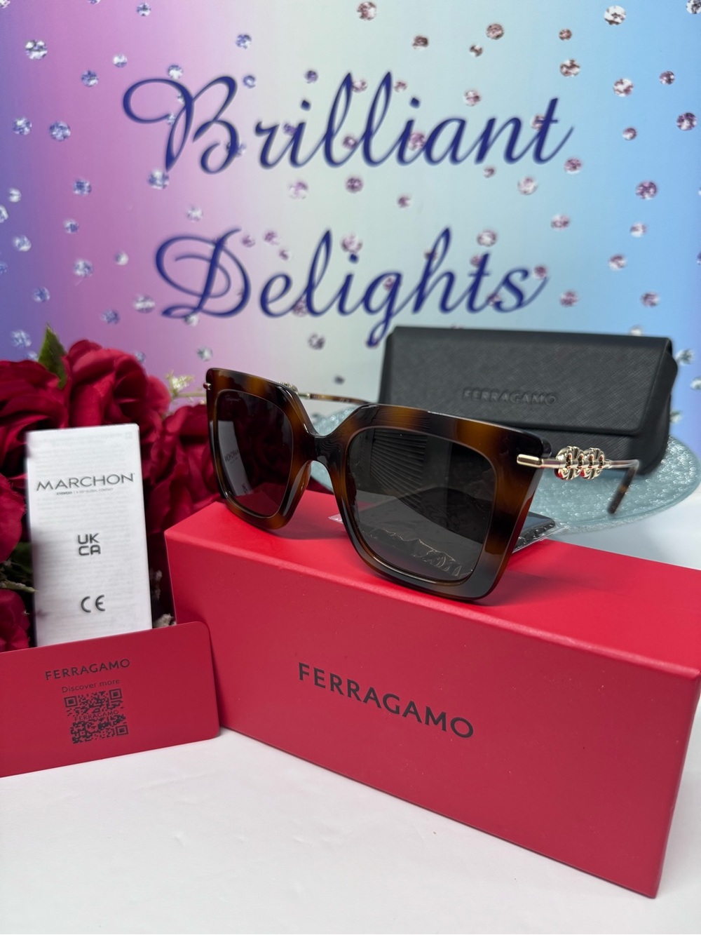 ❤️‍🔥 FERRAGAMO GANCINI OVERSIZED SUNGLASSES